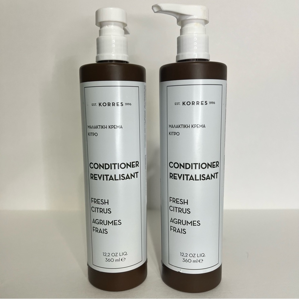 2X Korres Conditioner Fresh Citrus 12.2oz Made In Greece (2 Bottles)